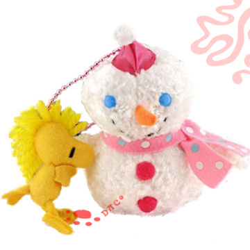 Bonito boneco de neve recheadas brinquedo de pelúcia (qjr0266)